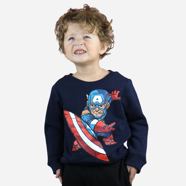 Captain America Sweatshirt And Black Trouser Set